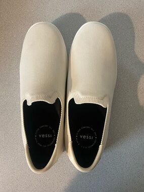 Vessi Boardwalk Men’s Slip-On Sneakers Sail White size 10